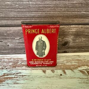 Vintage Prince Albert Crimp Cut Tobacco Tin 1.5 oz.